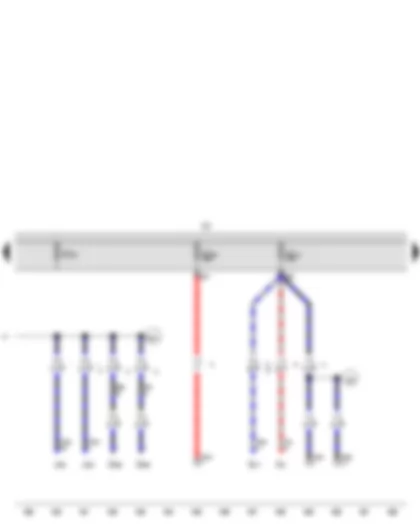 Wiring Diagram  VW CADDY 2010 - Fuse holder C