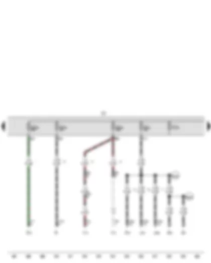 Wiring Diagram  VW CADDY 2010 - Fuse holder C