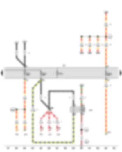 Wiring Diagram  VW CADDY 2010 - Onboard supply control unit - Fuse holder C
