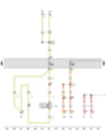 Wiring Diagram  VW CADDY 2010 - Onboard supply control unit - Fuse holder C