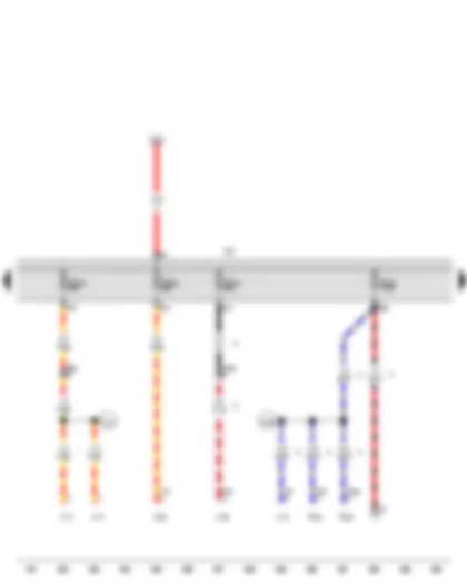 Wiring Diagram  VW CADDY 2010 - Fuse holder C