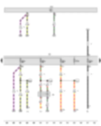 Wiring Diagram  VW CADDY 2010 - Onboard supply control unit - Fuse holder C