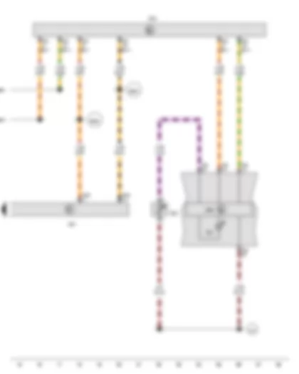 Wiring Diagram VW CADDY 2010 - Windscreen washer fluid level sender - Control unit in dash panel insert - Steering column electronics control unit - Data bus diagnostic interface - Washer fluid level warning lamp Wiring Diagram VW CADDY 2010 - Windscreen washer fluid level sender - Control unit in dash panel insert - Steering column electronics control unit - Data bus diagnostic interface - Washer fluid level warning lamp
