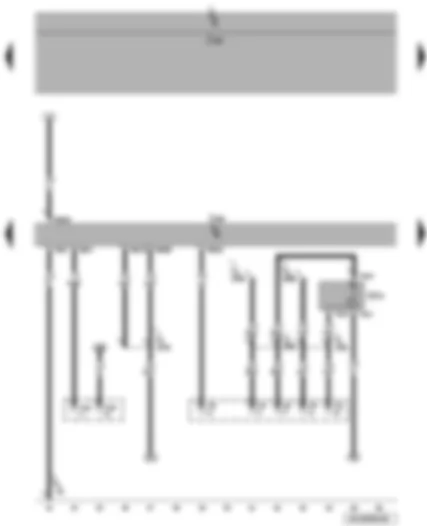 Wiring Diagram  VW CADDY 2010 - Special vehicle control unit - luggage compartment light on left - coupling point two-way radio - coupling point rear lid