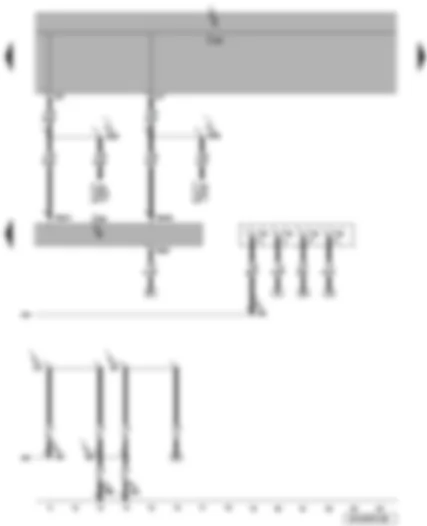 Wiring Diagram  VW CADDY 2010 - Special vehicle control unit - coupling station for in-car video surveillance
