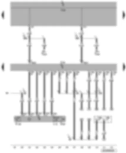 Wiring Diagram  VW CADDY 2010 - Accident data recorder - accident data recorder button - accident recorder warning lamp