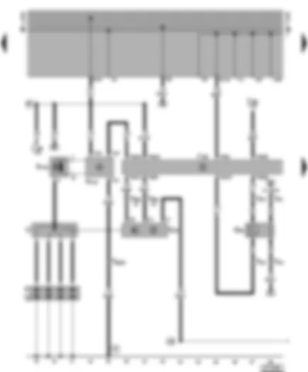Wiring Diagram  VW CADDY 1996 - Motronic control unit - ignition system - lambda probe