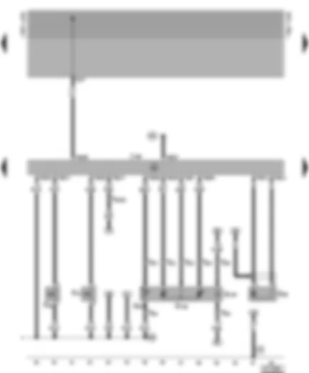 Wiring Diagram  VW CADDY 1997 - Diesel direct injection system control unit - needle lift sender - modulating piston movement sender