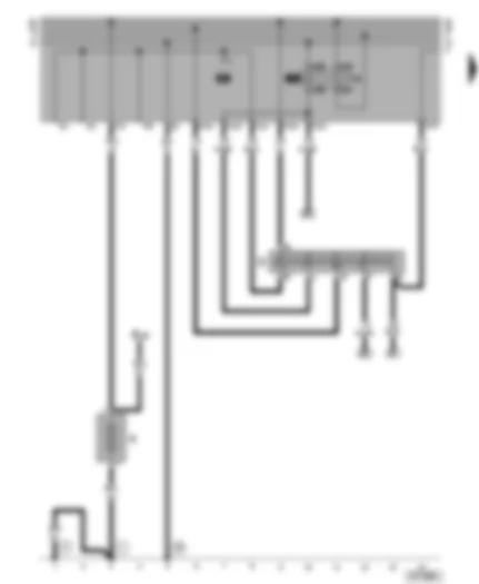 Wiring Diagram  VW CADDY 1999 - Battery - ignition/starter switch