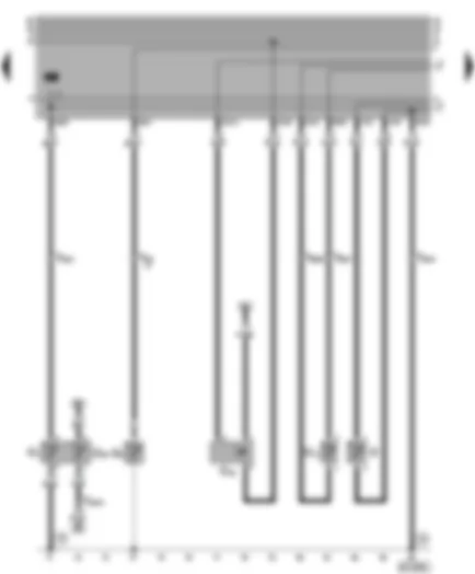 Wiring Diagram  VW CADDY 2001 - Multi–function display - speedometer sender - coolant temperature gauge
