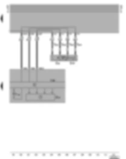 Wiring Diagram  VW CADDY 2001 - Dash panel insert - speedometer - multi–function display switch
