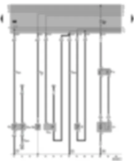 Wiring Diagram  VW CADDY 2001 - Multi–function display - speedometer sender - coolant temperature gauge sender