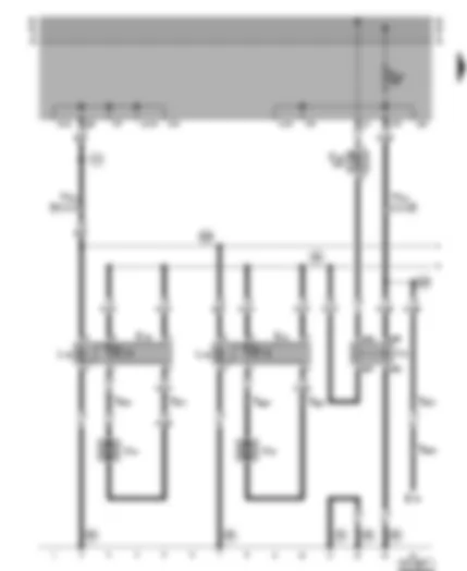 Wiring Diagram  VW CADDY 1999 - Front window lifter