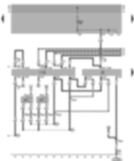 Wiring Diagram  VW CADDY 2003 - Control unit with remote control – central locking - anti– theft alarm system control unit