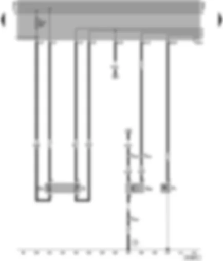 Wiring Diagram  VW CADDY 2002 - Fuel gauge sender - fuel pump (pre–supply pump) - speedometer sender (hall sender - on gearbox) - oil pressure switch