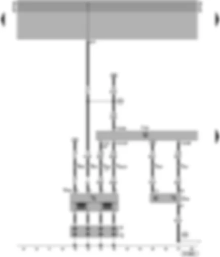 Wiring Diagram  VW CADDY 2002 - Motronic control unit - ignition transformer - hall sender