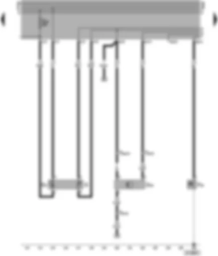Wiring Diagram  VW CADDY 2002 - Fuel gauge sender - fuel pump (pre–supply pump) - speedometer sender (hall sender - on gearbox) - oil pressure switch (0.3 bar)