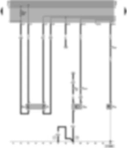Wiring Diagram  VW CADDY 2001 - Fuel gauge sender - fuel pump (pre–supply pump) - oil pressure switch (0.3 bar) - speedometer sender (hall sender - on gearbox)