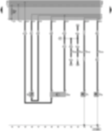 Wiring Diagram  VW CADDY 2001 - Fuel gauge sender - speedometer sender (hall sender - on gearbox) - oil pressure switch