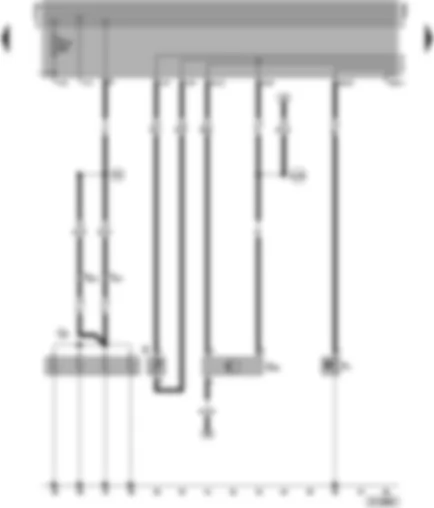 Wiring Diagram  VW CADDY 2001 - Fuel gauge sender - speedometer sender (hall sender - on gearbox) - oil pressure switch - glow plugs (engine)