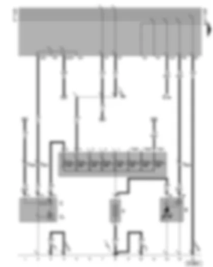 Wiring Diagram  VW CADDY 2002 - Battery - starter - alternator - voltage regulator - fuse box / battery