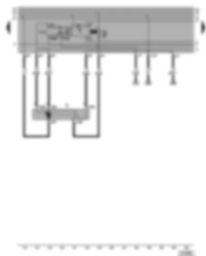 Wiring Diagram  VW CADDY 2001 - Windscreen wiper motor - automatic intermittent wash/wipe relay
