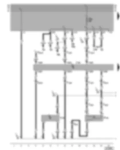 Wiring Diagram  VW CADDY 2002 - Tailgate/boot lid central locking switch - central locking pump with control unit - central locking control unit