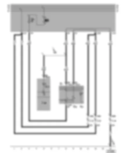 Wiring Diagram  VW CADDY 2001 - Front and rear fog light switch