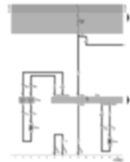 Wiring Diagram  VW CADDY 2002 - Airbag control unit - airbag igniter driver’s side - airbag igniter front passenger’s side - airbag coil connector