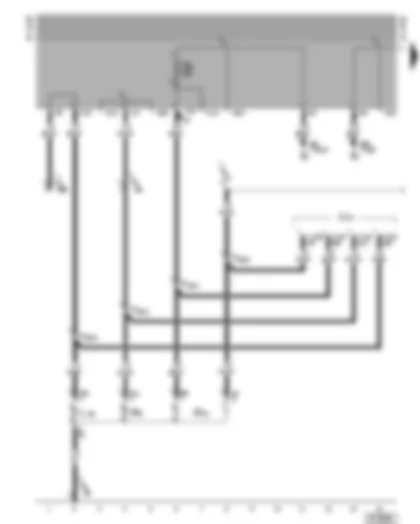 Wiring Diagram  VW CADDY 2002 - Left tail light - trailer socket