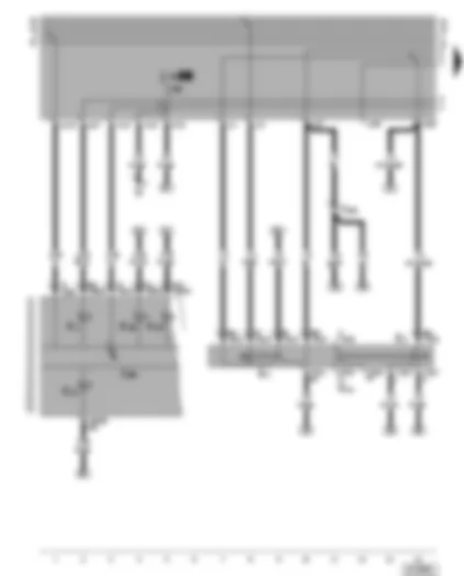 Wiring Diagram  VW CADDY 2002 - Dash panel insert - turn signal switch - headlight dipper/flasher switch - parking light switch
