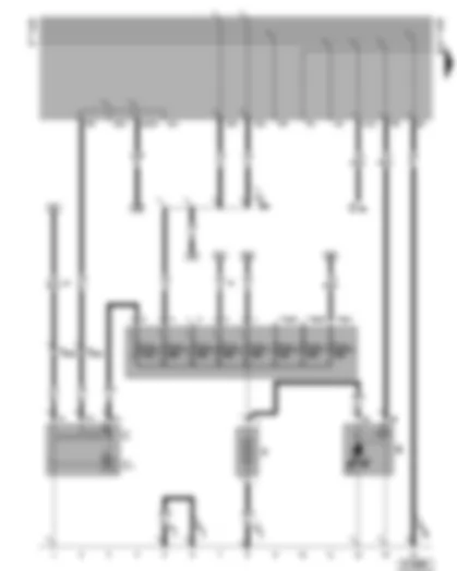 Wiring Diagram  VW CADDY 2002 - Battery - starter - alternator - voltage regulator - battery fuse box