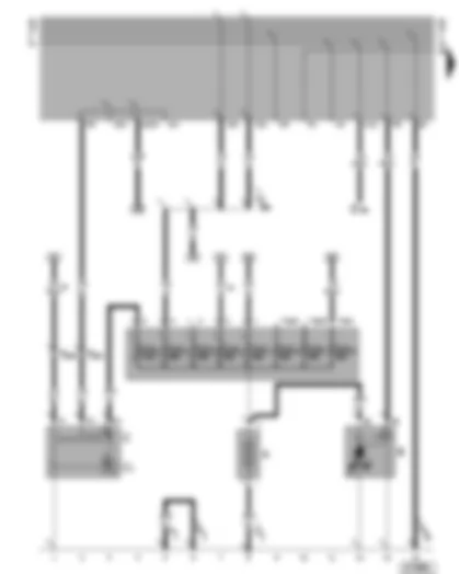 Wiring Diagram  VW CADDY 2002 - Battery - starter - alternator - voltage regulator - battery fuse box