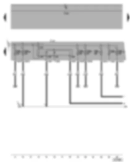 Wiring Diagram  VW CADDY 2005 - Terminal 30 voltage supply relay