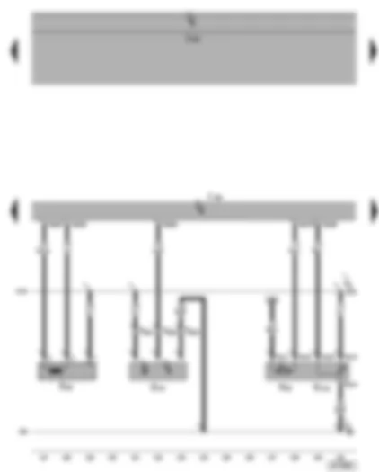 Wiring Diagram  VW CADDY 2005 - Motronic control unit - engine speed sender - Hall sender - exhaust gas recirculation potentiometer - exhaust gas recirculation valve