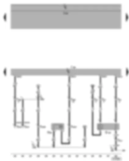 Wiring Diagram  VW CADDY 2005 - Motronic control unit - lambda probe after catalytic converter - activated charcoal filter system solenoid valve