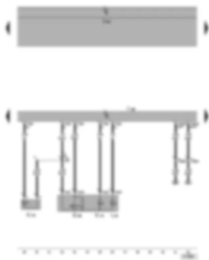 Wiring Diagram  VW CADDY 2004 - Driver door control unit - driver side interior locking button - driver side interior locking warning lamp - central locking deadlock function warning lamp