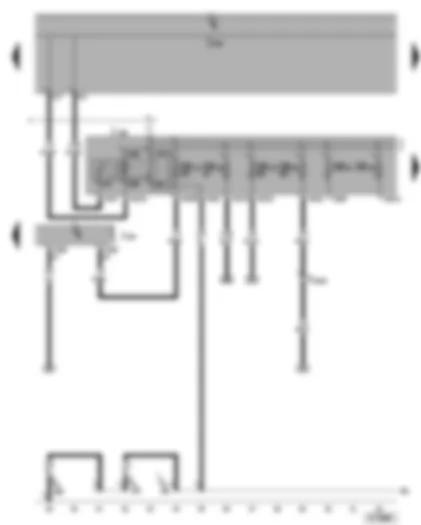 Wiring Diagram  VW CADDY 2005 - Steering column electronics control unit - terminal 15 voltage supply relay