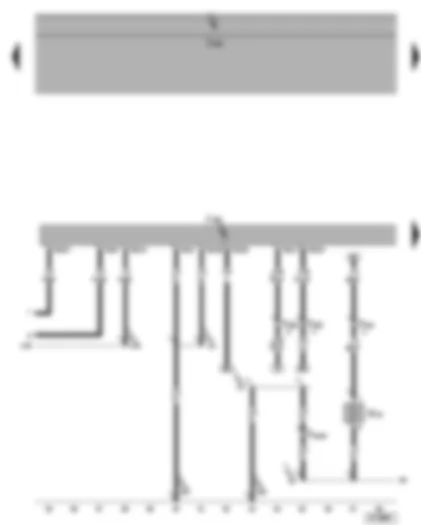 Wiring Diagram  VW CADDY 2005 - Motronic control unit - heater element for crankcase breather