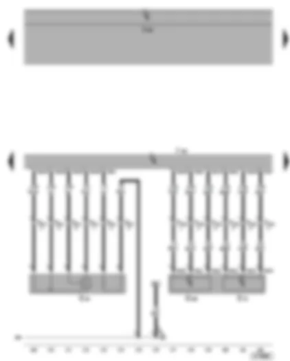 Wiring Diagram  VW CADDY 2005 - Motronic control unit - lambda probe - accelerator position sender