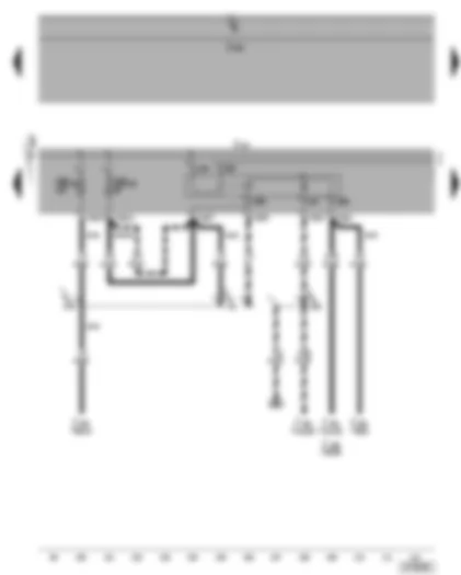 Wiring Diagram  VW CADDY 2005 - Terminal 30 voltage supply relay - fuse SB26