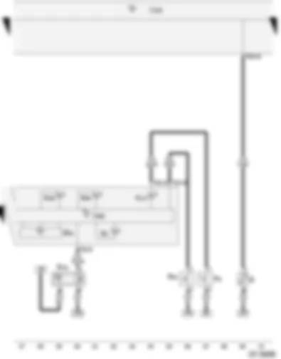 Wiring Diagram  VW CADDY 2005 - Handbrake warning switch - Cold start warning system contact - Brake fluid level warning contact - Fuel gauge sender