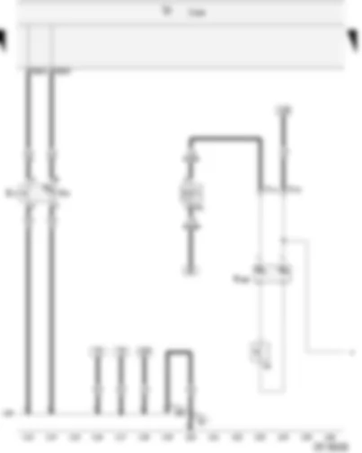 Wiring Diagram  VW CADDY 2005 - Hazard warning light switch - Airbag coil connector/return spring with slip ring - Signal senders - warning signal senders - buzzers - switches (acoustic)