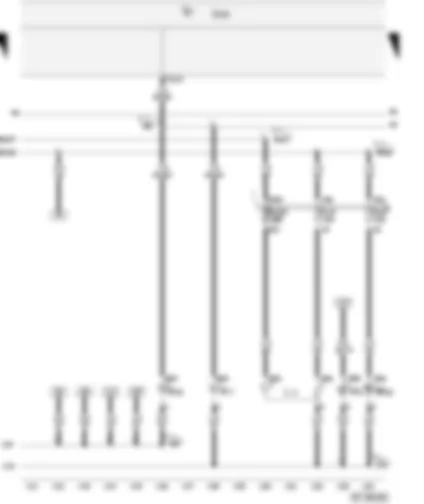 Wiring Diagram  VW CADDY 2005 - Onboard power supply control - Twin filament bulb/sealed beam insert - right - Side light bulb - right unit