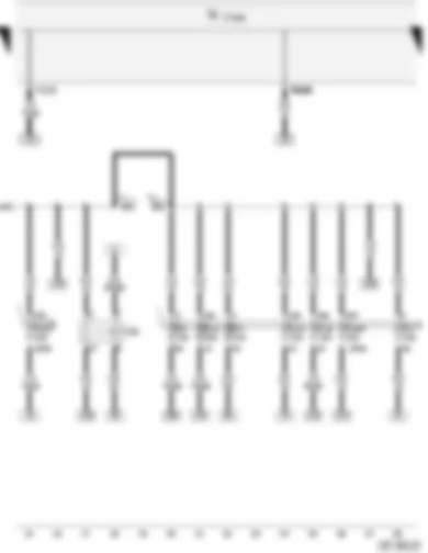 Wiring Diagram  VW CADDY 2004 - X contact relief relay - Onboard power supply control unit - Fuse in relay plate fuse box