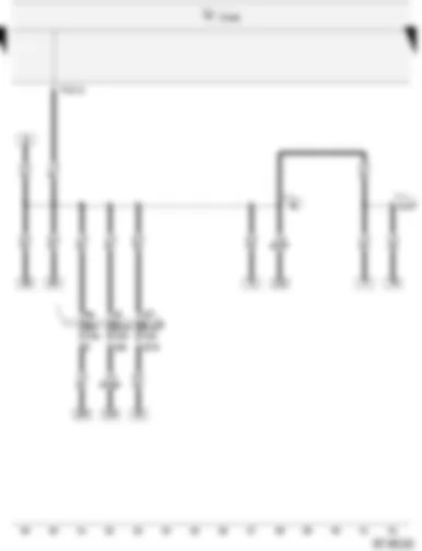 Wiring Diagram  VW CADDY 2004 - Onboard power supply control unit - Fuse in relay plate fuse box - Fuse in fuse holder