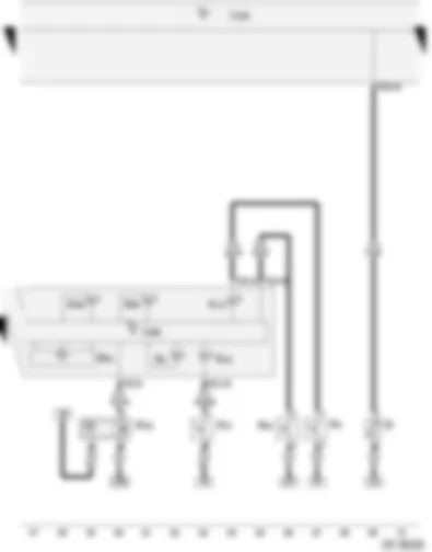 Wiring Diagram  VW CADDY 2004 - Handbrake warning switch - Cold start warning system contact - Brake fluid level warning contact - Fuel gauge sender