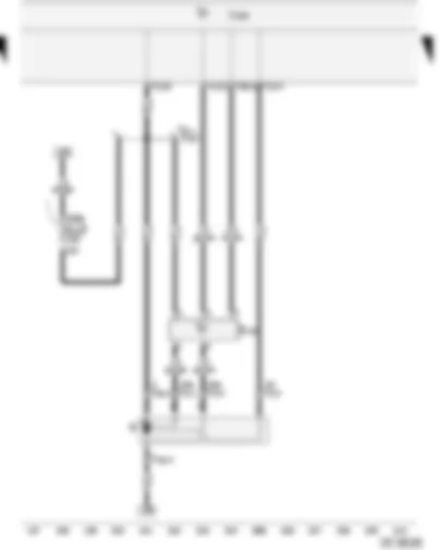 Wiring Diagram  VW CADDY 2004 - Intermittent wiper switch - Onboard power supply control unit - Fuse in fuse holder - Windscreen wiper motor