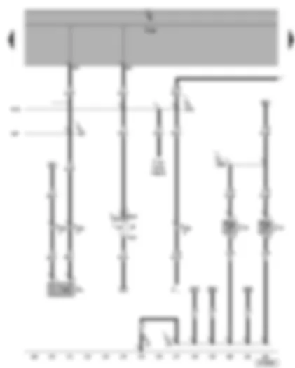 Wiring Diagram  VW CADDY 2005 - Brake light switch - reversing light switch - left and right spray jet heater element