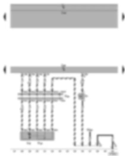 Wiring Diagram  VW CADDY 2004 - Convenience system central control unit - rear right central locking lock unit - rear right door contact switch for sliding door or side door